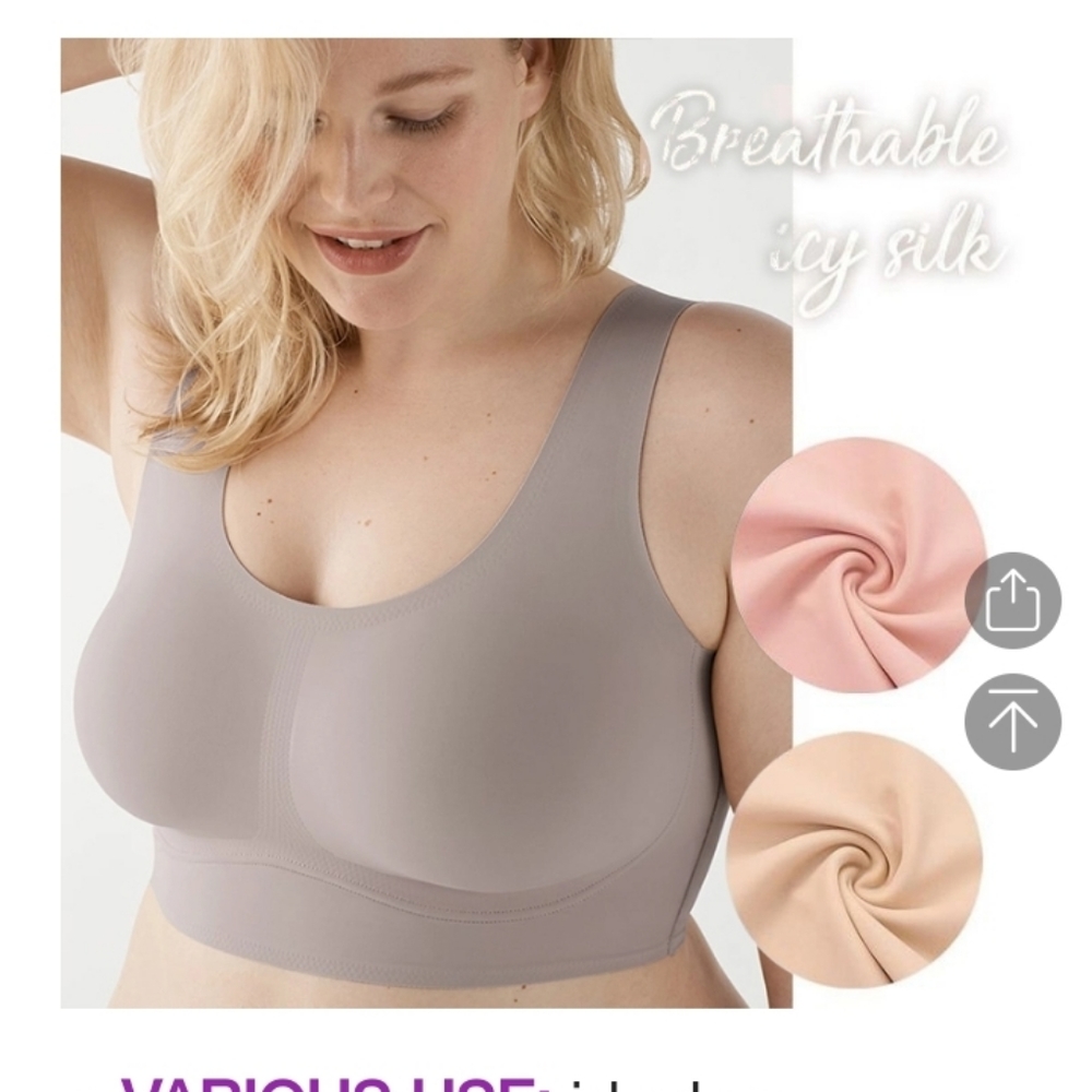 Plus size seamless bras